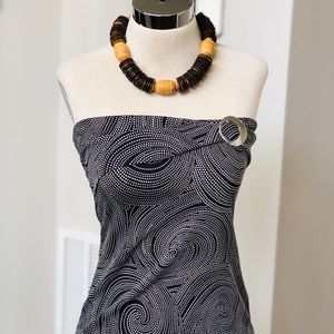 Swirly Polka Dot tube top